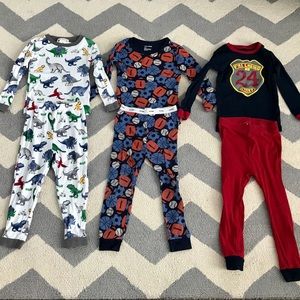 GAP Kids Dinosaur and Race Car Pajama Sets - Multicolor